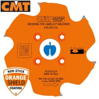 100.4mm TCT Lamello P2 System Blade 22mm Bore Z=6 CMT Biscuit Joint Saw 