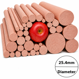 1" (25.4mm) Diameter x 1000mm (1 Meter) long Beech Dowel Rod