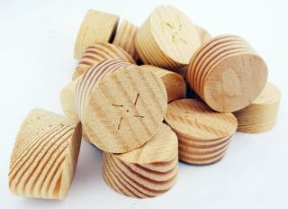 27mm Douglas Fir Tapered Wooden Plugs 100pcs