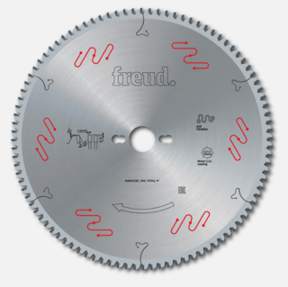 380mm Diameter 108 Tooth Freud Triple Chip Aluminium Cross Cutting Saw Blade With 32mm Bore