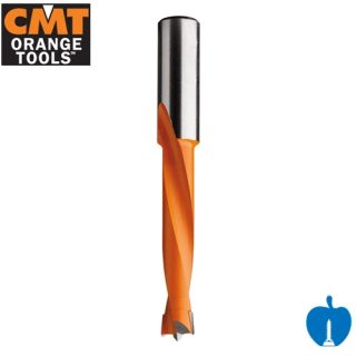 12mm Diameter x 77mm Overall Length CMT 2 Flute Lip & Spur Dowel Drill Bit L/H 