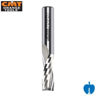 4mm Diameter x 15mm Cut Length CMT CNC 2 Flute Finishing Spiral Router Positive R/H With 4mm Shank 191.040.11