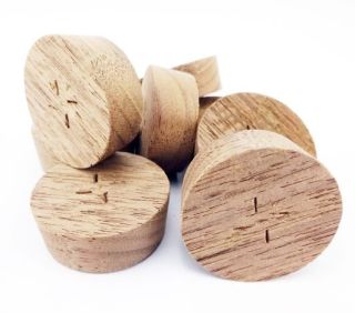 32mm American Black Walnut Cross Grain Tapered Wooden Plugs