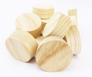 32mm American White Ash Cross Grain Tapered Wooden Plugs