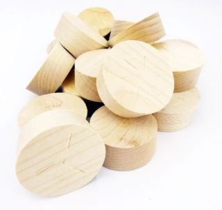 32mm Maple Cross Grain Tapered Wooden Plugs 100pcs