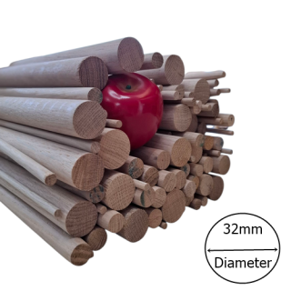 32mm Diameter x 1400mm long Oak Dowel Rod