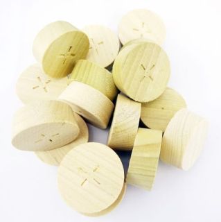 32mm Tulipwood Cross Grain Tapered Wooden Plugs
