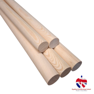 35mm Diameter x 500mm long Softwood Dowel Rod