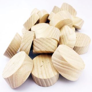 35mm American White Ash Cross Grain Tapered Wooden Plugs