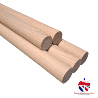 35mm Diameter x 350mm Long Oak Dowel Rod