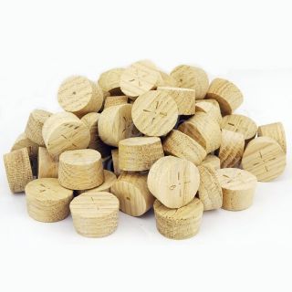 36mm European Oak Tapered Wooden Plugs 100pcs