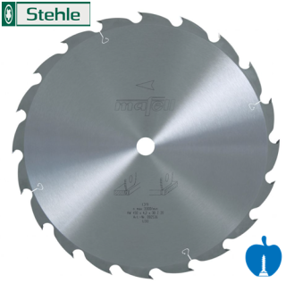 450mm Diameter 20 Tooth Stehle Circular Saw Blade with a 2.8mm plate To fit a Mafell MKS185E with a blade Ref of 092536