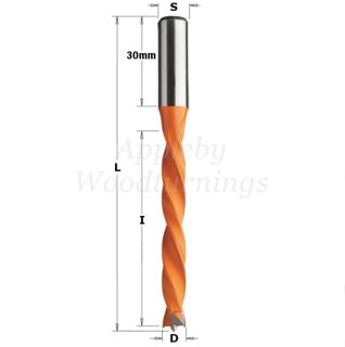 5mm x 105mm Lip & Spur Dowel Drill Bit 4 Flute R/H CMT