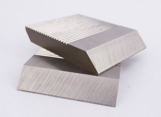 1 Pair HSS Serrated Profile Blanks 40 x 50 x 8 mm
