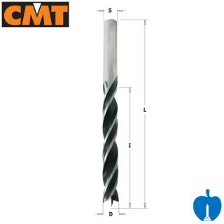 CMT Brad Point HSS Drill Bit 8mm Diameter with 75mm cut length 517.080.51