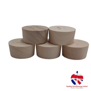 2" 5/8" Poplar Wooden Barrel Bung Whisky Distillery Shive 5pcs