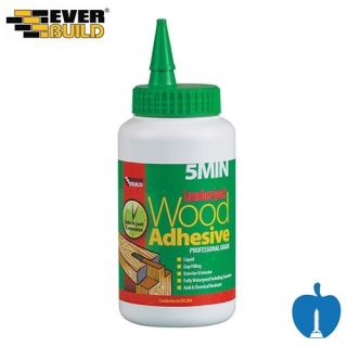 Everbuild Waterproof Interior/Exterior Lumberjack 5min Polyurethane Wood Adhesive 750ml