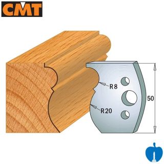 50mm Euro Profile Limiters No.502 CMT 691.502 - 1 pair
