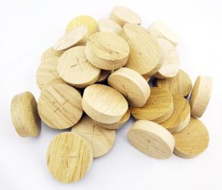 50mm English Oak Tapered Wooden Plugs 100pcs