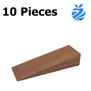 10 Pack 80mm X 30mm Sapele Hardwood Wedges 18mm High Tapering to Zero To Aid Fitting of FD30 & FD60 Fire Rated Window & Door Sets