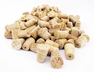 8mm American White Oak Cross Grain Tapered Wooden Plugs 100pcs