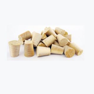 3/8" Birch Cross Grain Tapered Wooden Plugs