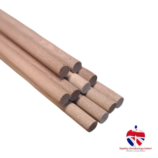 3/8" (9.52mm) diameter x 1000mm (1 Meter) long Sapele Dowel Rod