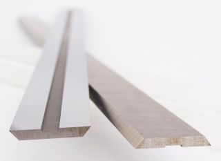 190mm Solid Carbide Garniga Bulldozer Knives - 1 Pair supplied by Appleby Woodturnings