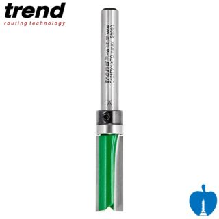 9.5mm Diameter x 25mm Cut length Trend Template Follower Router Cutter With Top Bearing C121P
