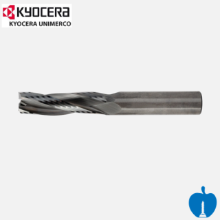 10mm Diameter x 52mm Cut Length CNC Finishing Spiral 3 Flute Positive R/H Unimerco