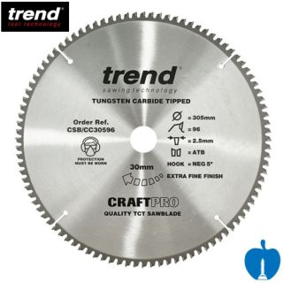 305mm Diameter 96 Tooth Trend Negative Crosscut Circular Saw Blade With 30mm Bore CSB/CC30596