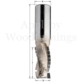 20mm dia x 28mm cut CNC S=20mm Up/Down Compression PCD Diamond Router Z=3+3 (Turbo) R/H Unimerco