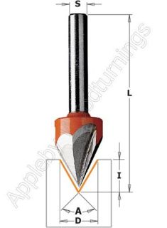 CMT Laser Point 60 Deg Carbide Engraver Router Cutter S=1/4" 858.001.11