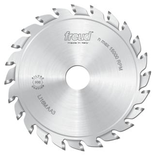 120mm Diameter 12+12 Tooth Freud Adjustable Split Scoring Saw Blade With 22mm Bore LI16M AB3