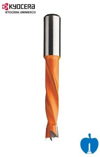 11mm Diameter x 77mm Overall Length 2 Flute Lip & Spur Dowel Drill Bit L/H Kyocera Unimerco