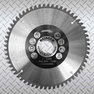 Reisser 305mm dia 30mm bore 60 Tooth Negative Hook Angle TCG TCT 3053060NEG.