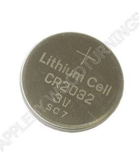 Lithium Cell Battery CR2032 3V supplied by Appleby Woodturnings